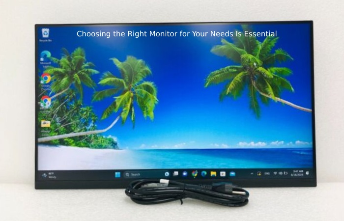 Choosing the Right Monitor for Your Needs Is Essential